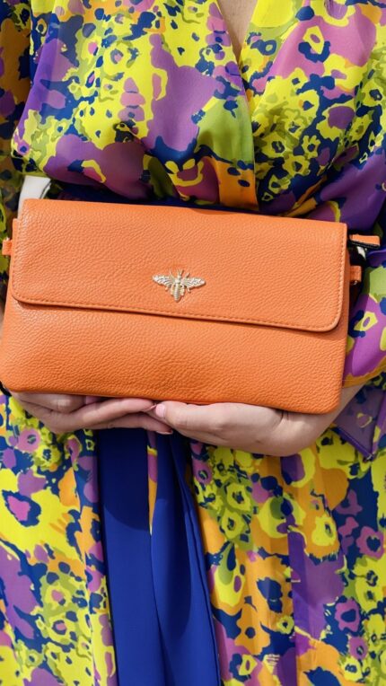 Forame Fashion πορτοκαλί τσάντα με οικολογικό vegan δέρμα