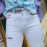 WHITE BOHO JEAN