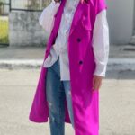 MAGENTA LONG BLAZER
