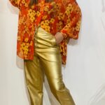 Metallic Gold Pants