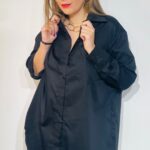 Black Celena Oversized Shirt (Πουκαμίσα)