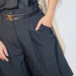 Βlack Stripes Bermuda Shorts