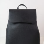 Black Leather Backpack