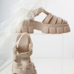 Nude Flatform Sandals