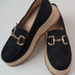 Suede Black Espadrilles
