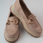 Suede Nude Espadrilles