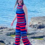 Elios Striped Navy Blue Set