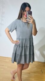 Gray Mini Dress