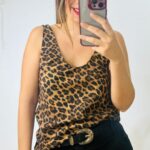 Leopard Nude Tank Top LUMINA