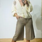 Pied de Poule Bermuda Shorts Ochra
