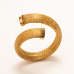 Golden Spiral Cuff Bracelet