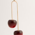 Cherry On Gold Earings