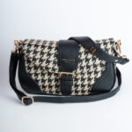 Classic Pied-de-Poule Saddle Bag