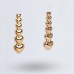Gold Heartbeat Earring
