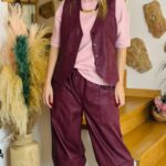Burgundy Fiumicino Eco Leather Set