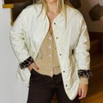 Ecru Leopard Lady Classic Jacket LUMINA