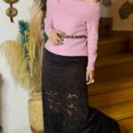 Brown Lace Skirt