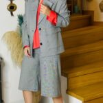 Pied de Poule Blazer Black