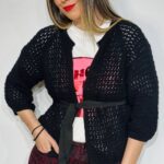 Black Knitted Cardigan