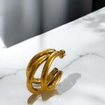 Triangle Gold Earring