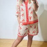 Linen Lobsters Orange Set
