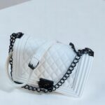 Icey White Eco-Leather Flap Bag