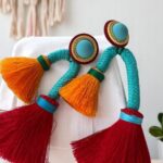 Handmade Aqua Crazy Earrings