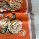 Orange Silk Scarf