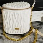 White Round Bag