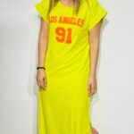 Yellow  Lime Towel Dress