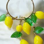 Lemons Circle Earrings