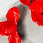 Red Orchidea Earrings