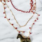 Zebra Triple Necklace