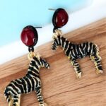 Zebra Earrings