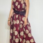 Bordeaux Circle Dress