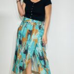 Ria Aqua Wrap Skirt