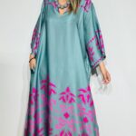Bahamas Grey Kaftan Dress