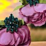 Pink Roses Earrings