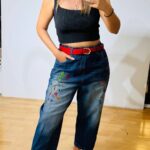 Deep Denim Handmade Flowers (Plus Size)