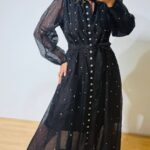 Queen Crsytal Black Dress