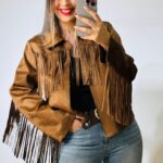 Camel Suede Jacket LUMINA