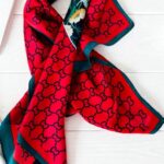 Red Leila Silk Scarf