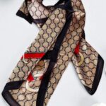 Brown Leila Silk Scarf
