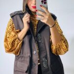 Brown Cilia Cotton Jacket