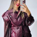 Bordeaux Leather Vest