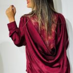 Bordeaux Lia Satine Shirt