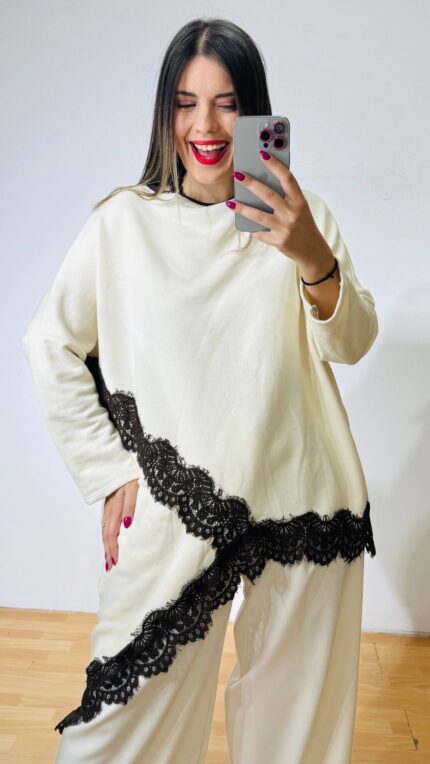 Ecrou Pella Lace Blouse