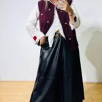 Black Eco Leather Skirt