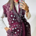 Bordeaux Knitted Cardigan