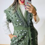 Green Knitted Cardigan